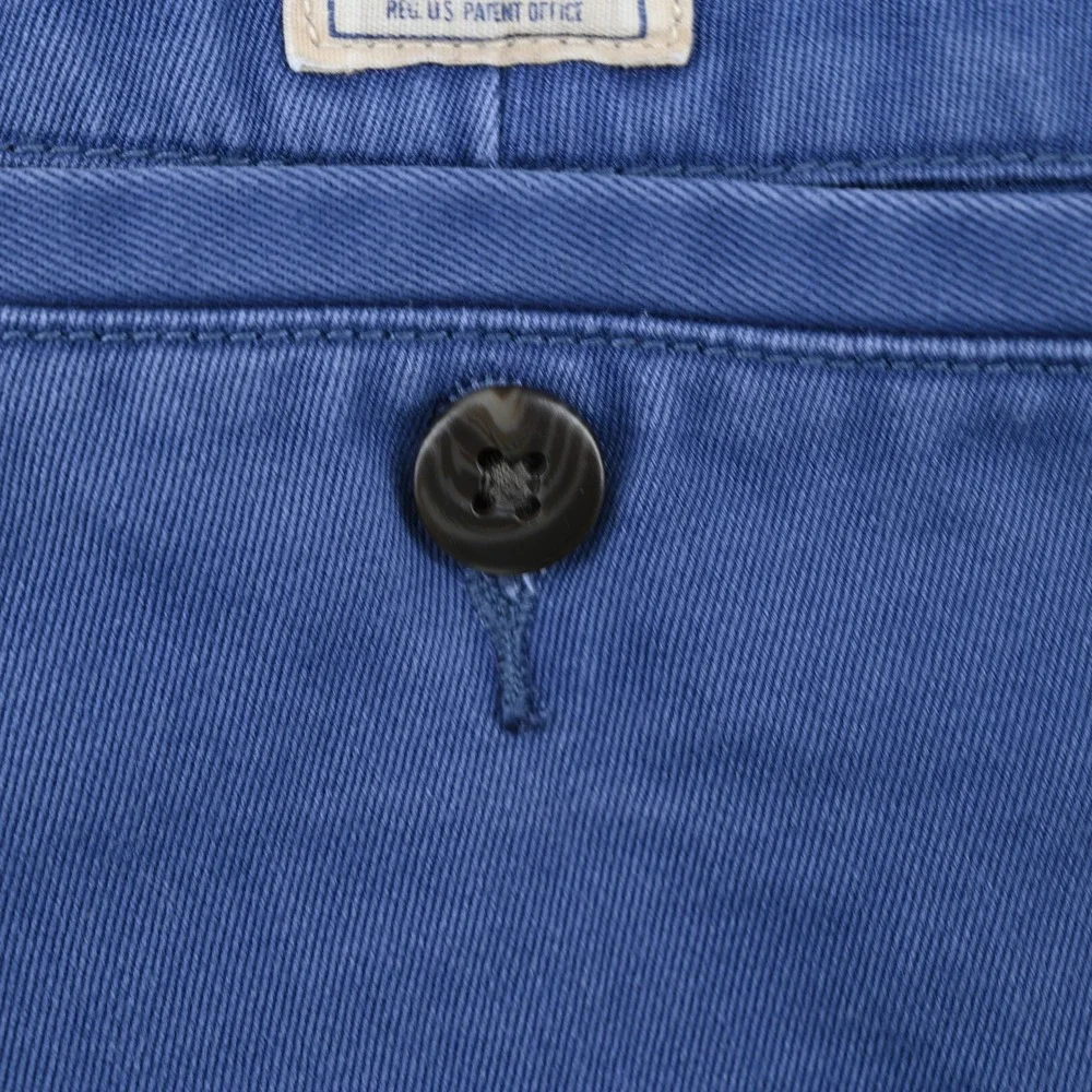 100% Cotton Polo Ralph Lauren Men 34 Blue Salinger Chino Shorts Relaxed Fit